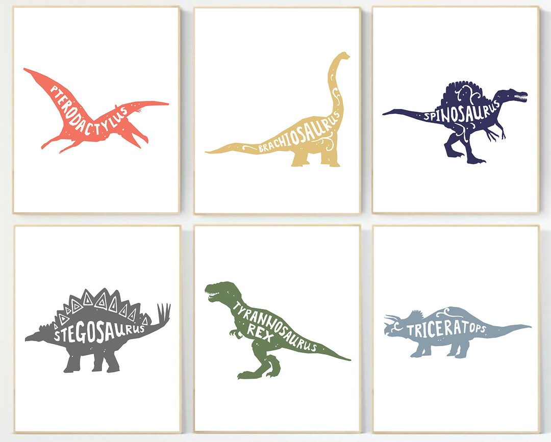 Dinosaurs Printable Wall Art Dinosaurs Nursery Print Dino - Etsy