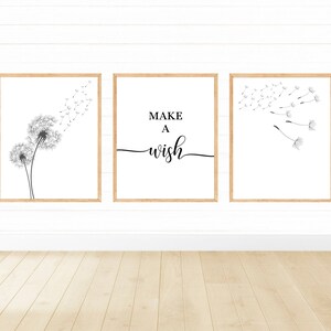 Dandelion Wall Art, Dandelion Print, Lion Tooth Poster, Minimalist Art, Dandelion Wall Decor, Minimalist Decor, Home Decor, Digital Print image 5