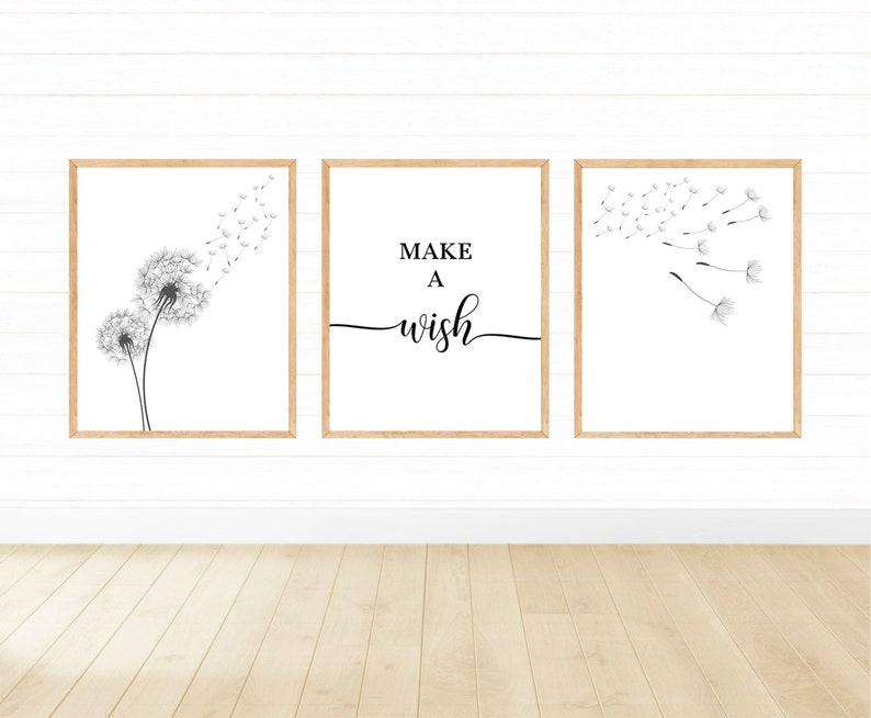 Dandelion Wall Art, Dandelion Print, Lion Tooth Poster, Minimalist Art, Dandelion Wall Decor, Minimalist Decor, Home Decor, Digital Print image 5