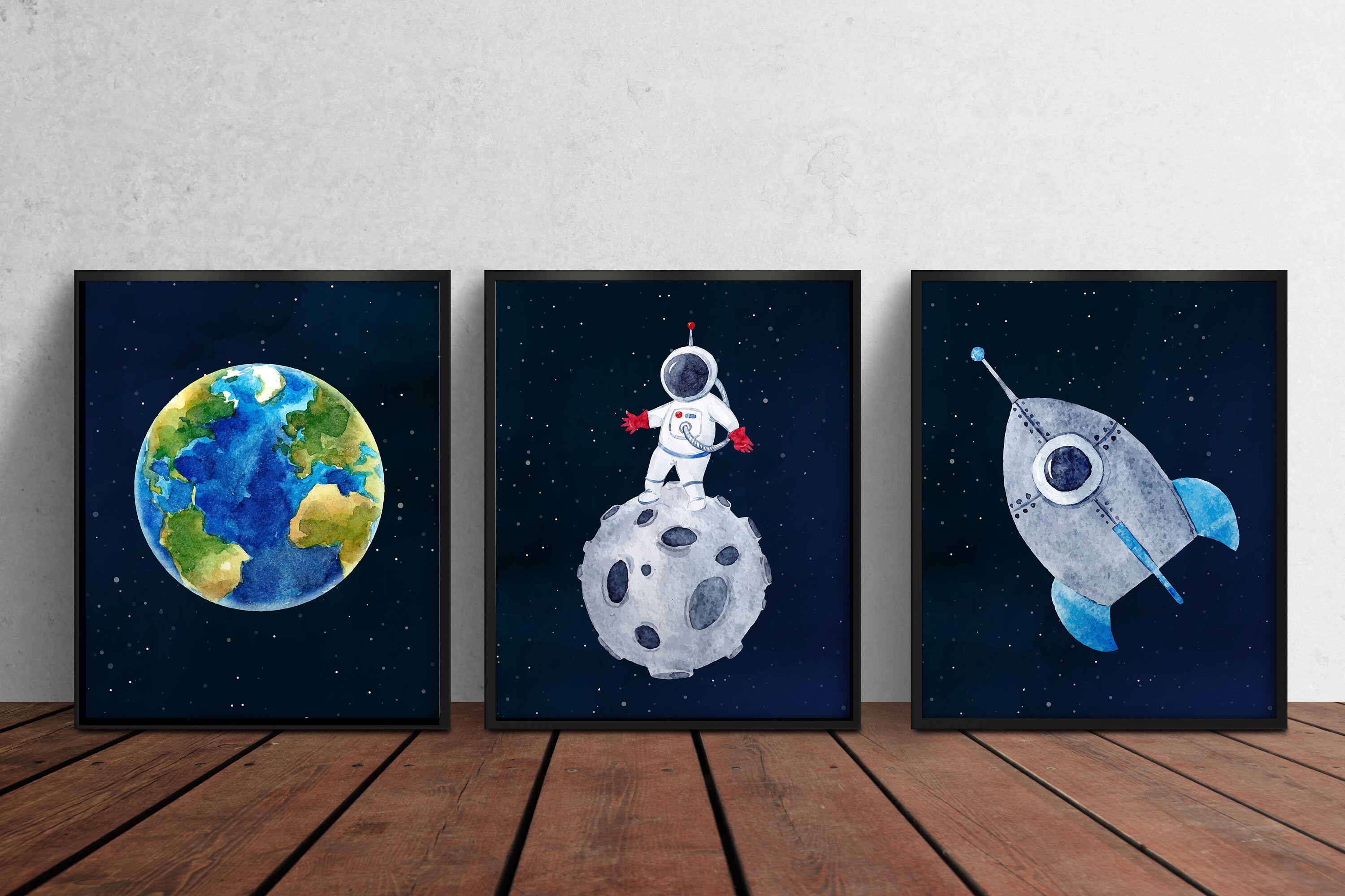Outer Space Printable Wall Art Digital Download Kids Room Etsy Israel