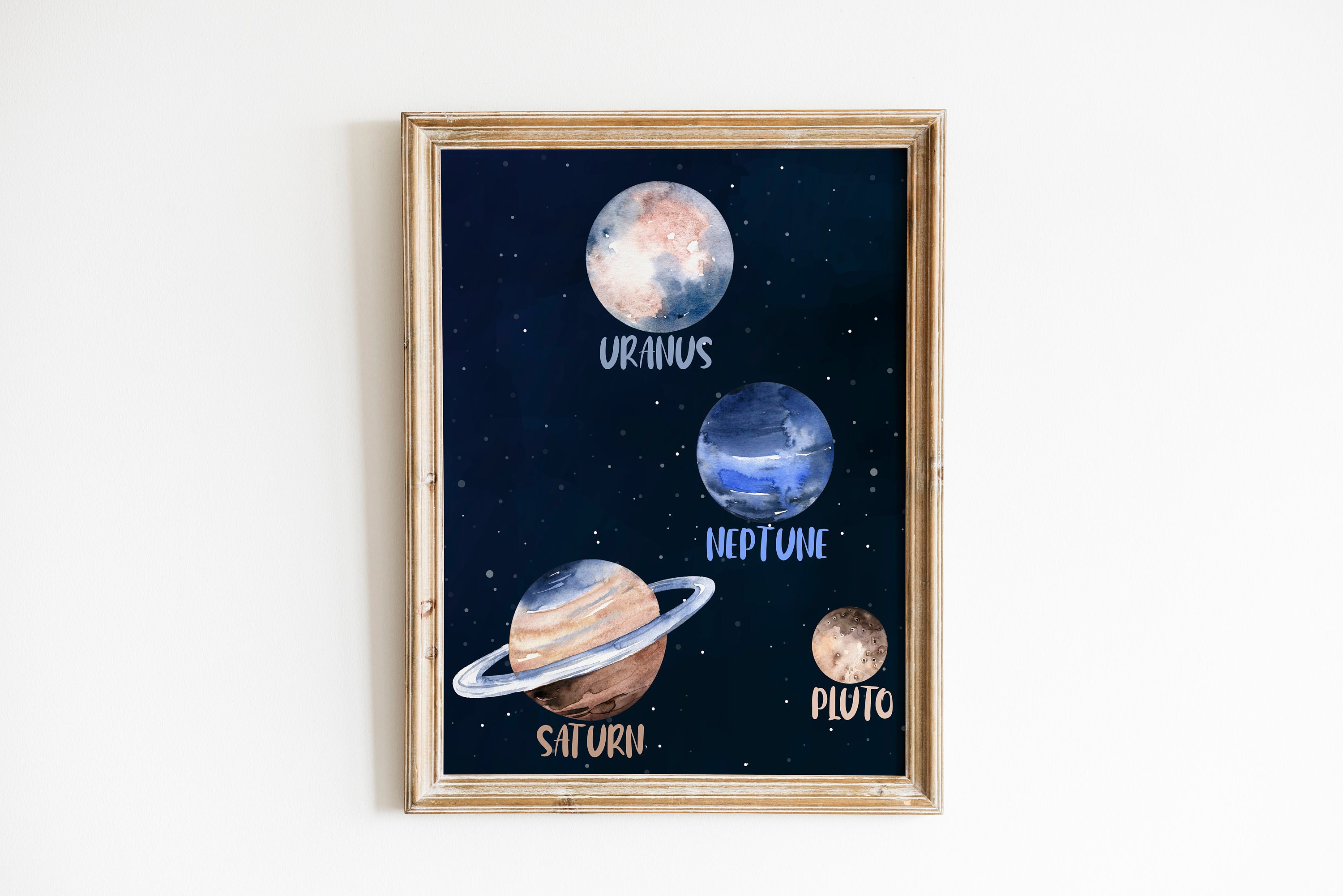 Solar System Wall Art, Outer Space Decor, Digital Download, Printable ...