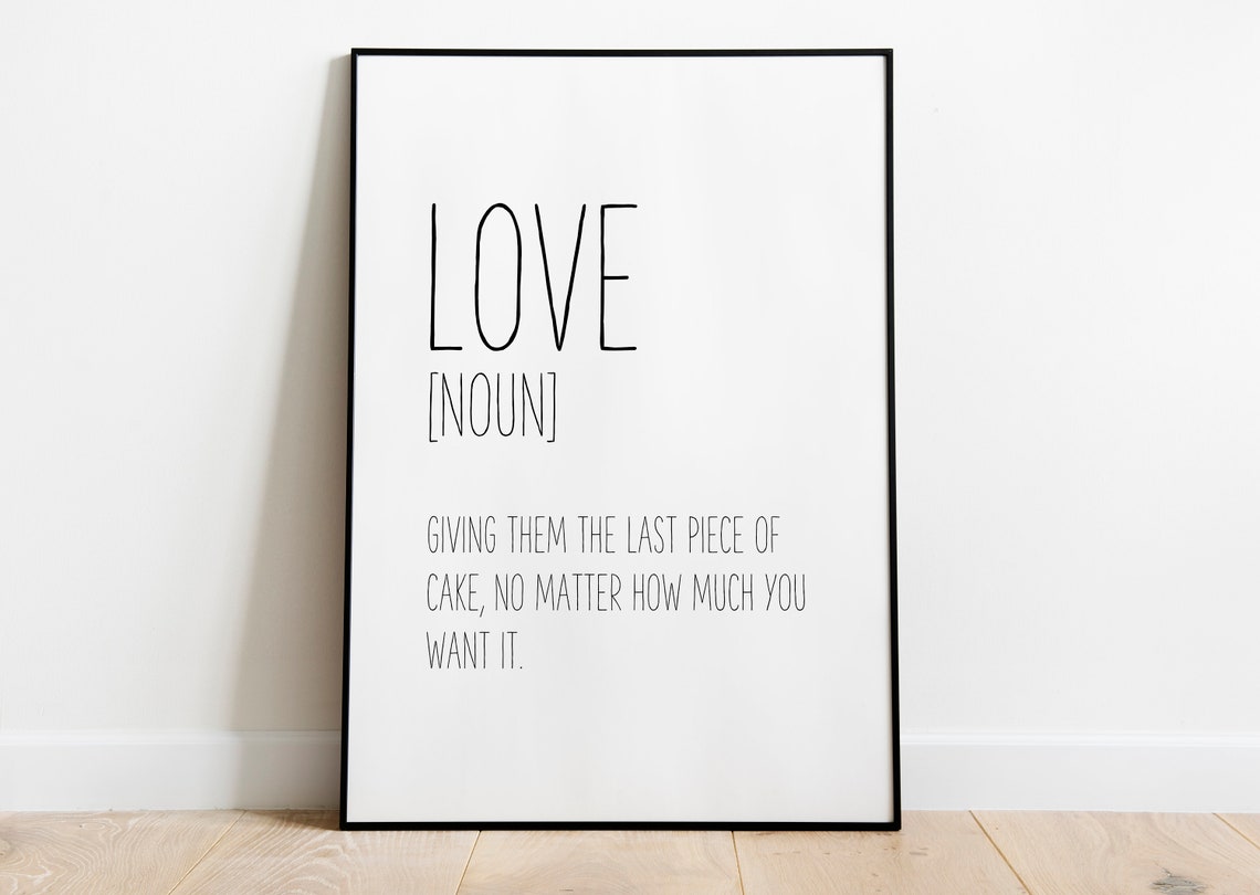 Love Definition, Love Print, Dictionary Print, Valentines Day Print