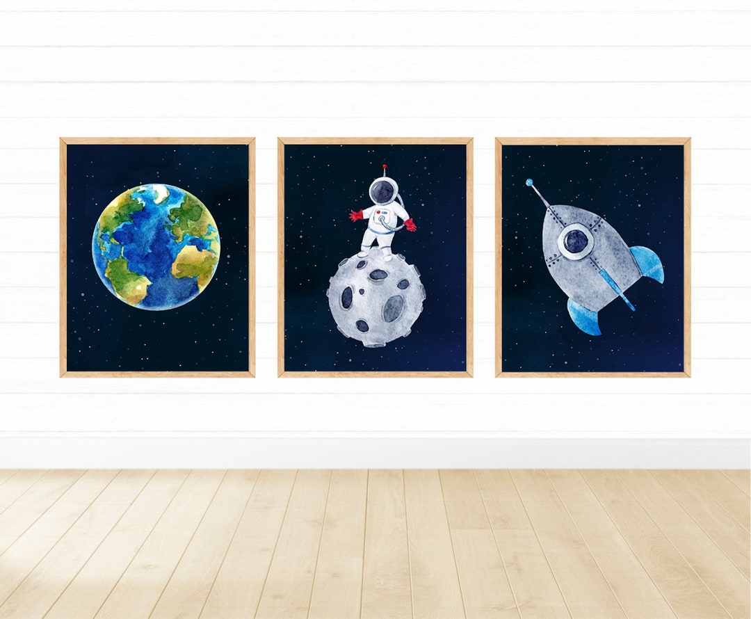 Outer Space Printable Wall Art, Digital Download, Kids Room Decor ...