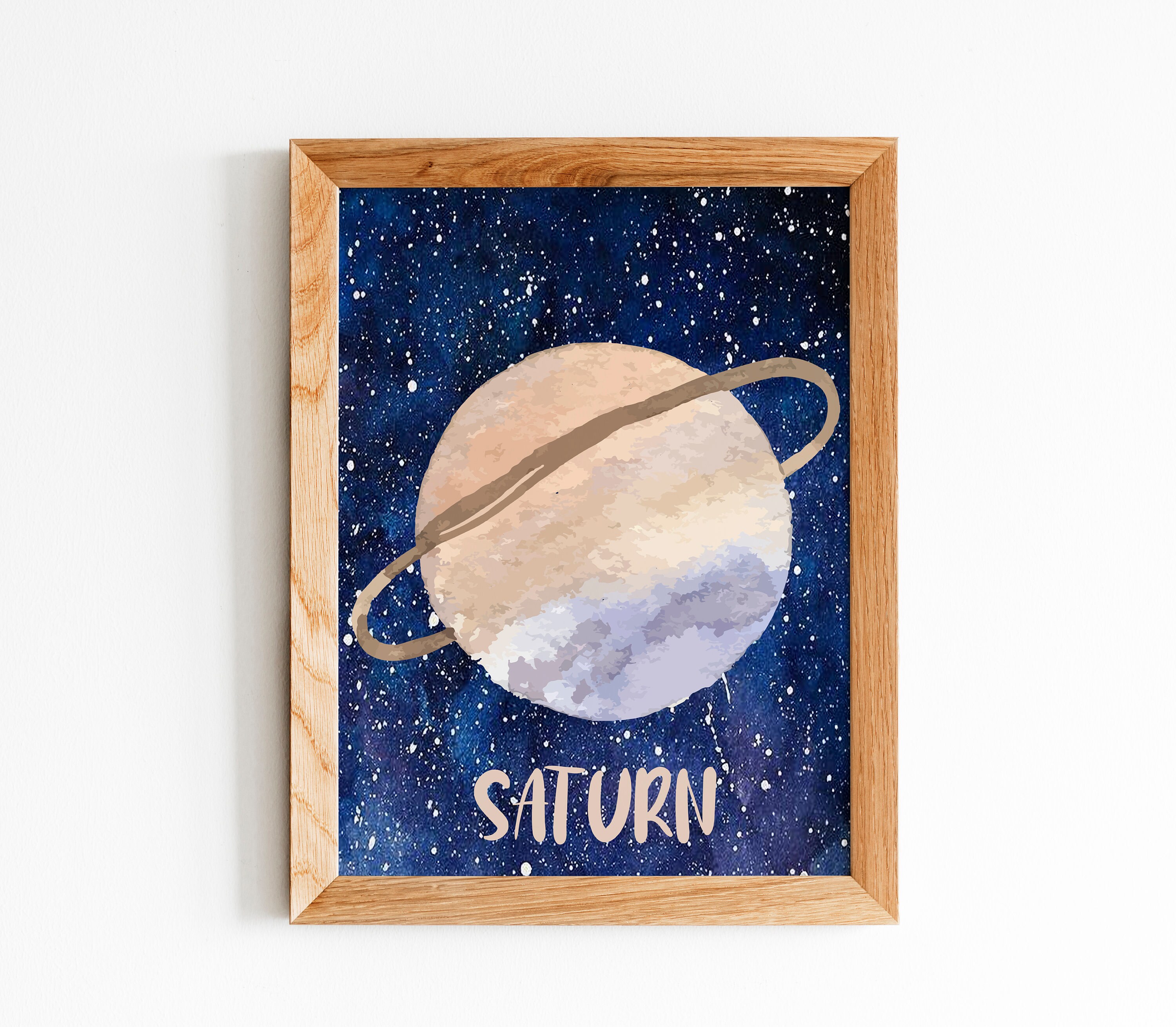 Solar System Wall Art Outer Space Wall Decor Digital - Etsy