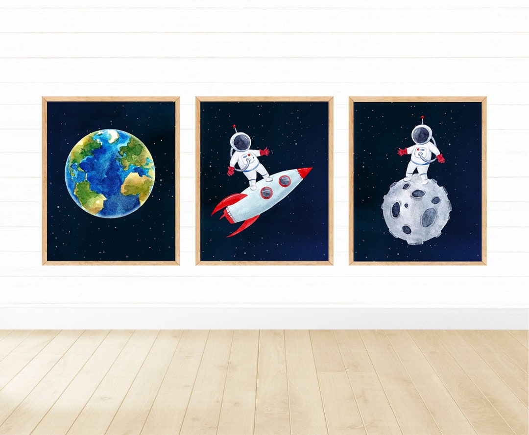 Outer Space Printable Wall Art Digital Download Kids Room - Etsy UK