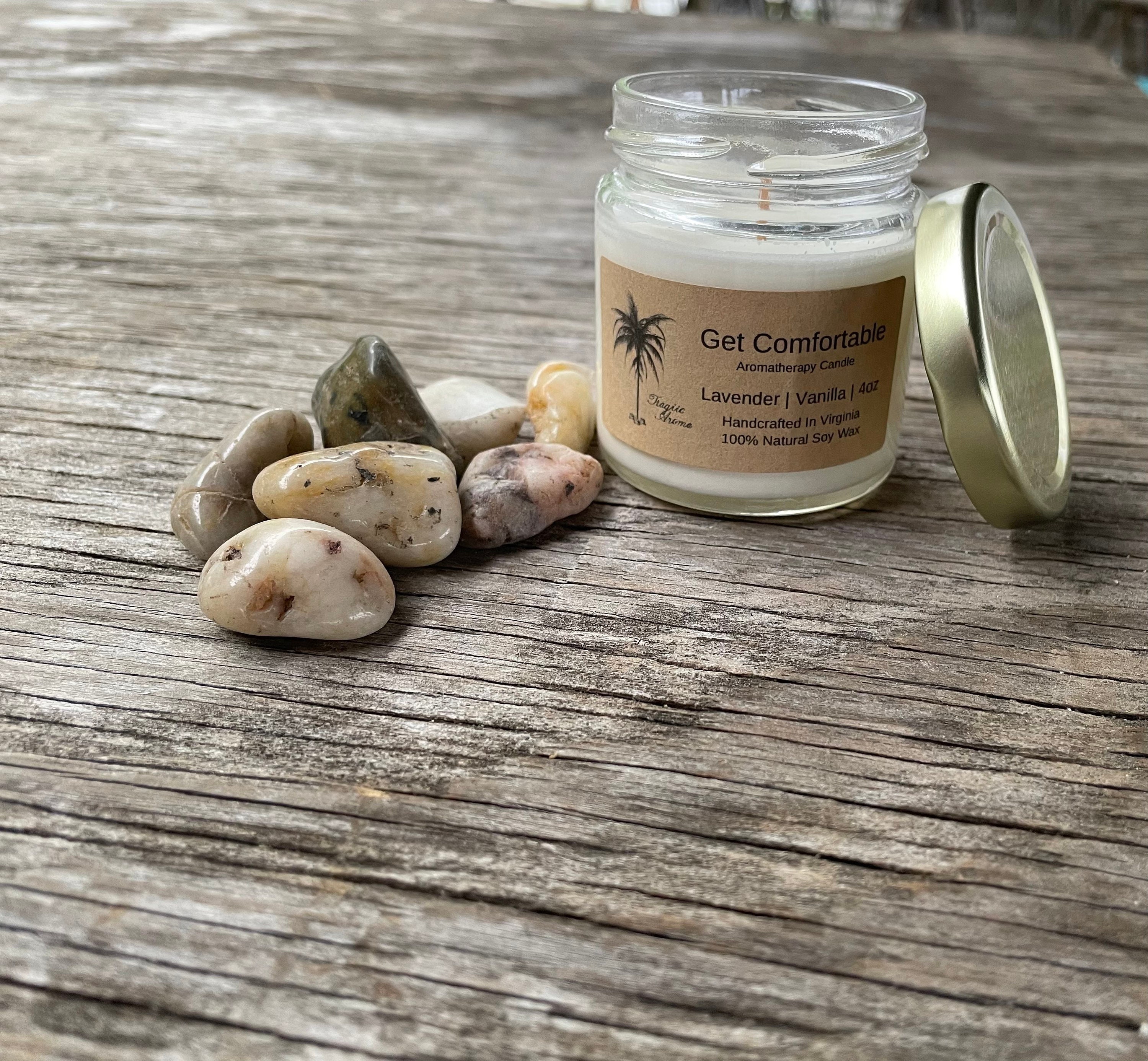 Get Comfortable Aromatherapy Candle Etsy