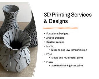 Custom 3D Printing Service – FDM & Resin Printing | Prototypes, Models, Cosplay, Parts