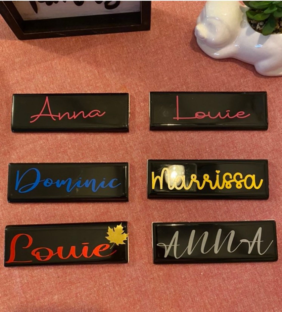 Place Settings Name Tiles - Etsy