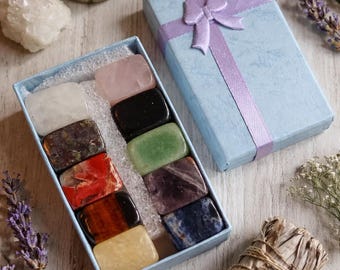 Polished Crystal Gift Set – Witchy Decor, Energy Stones