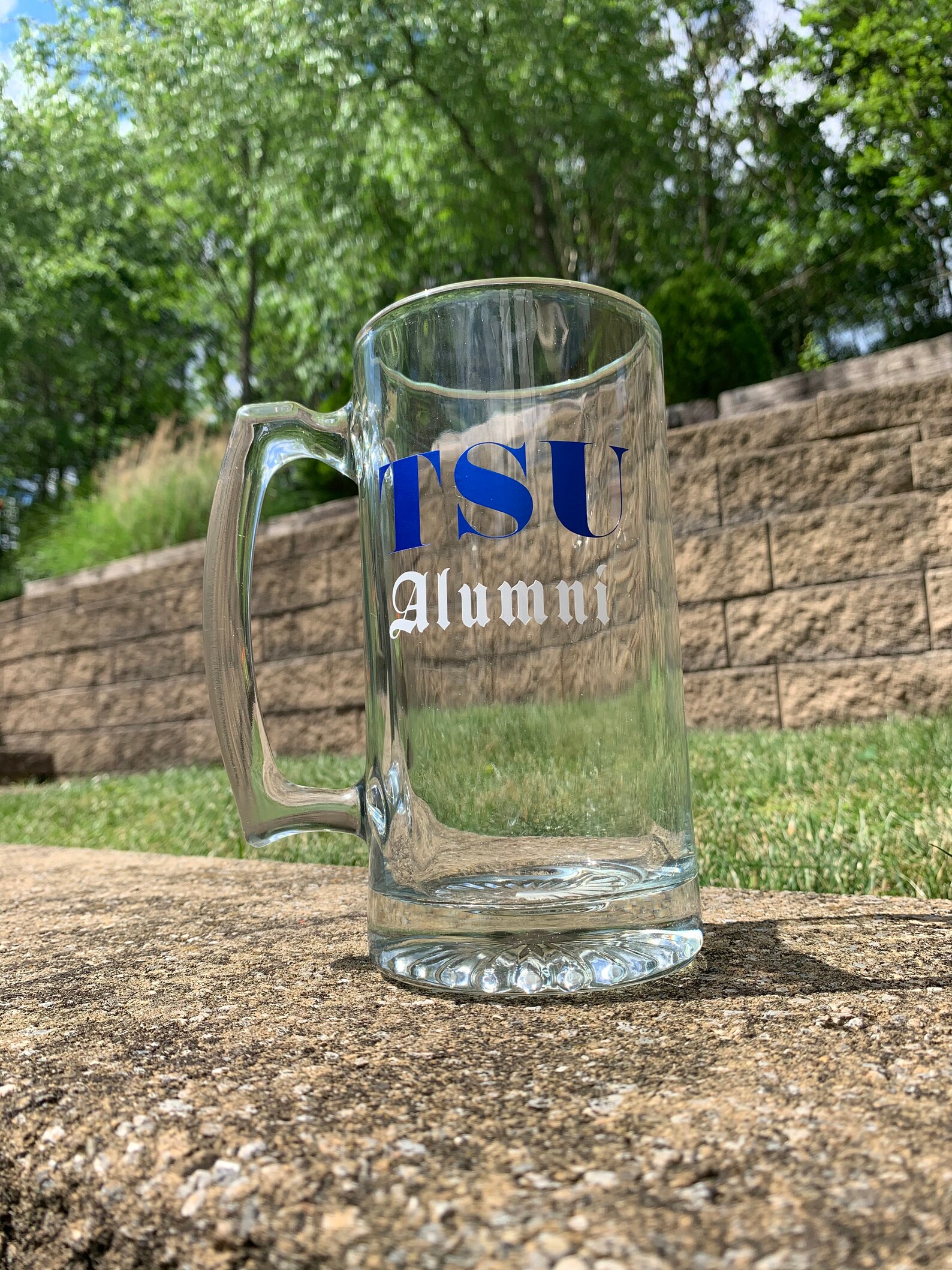 College Beer Glass Personalized College Glass College Wine Etsy