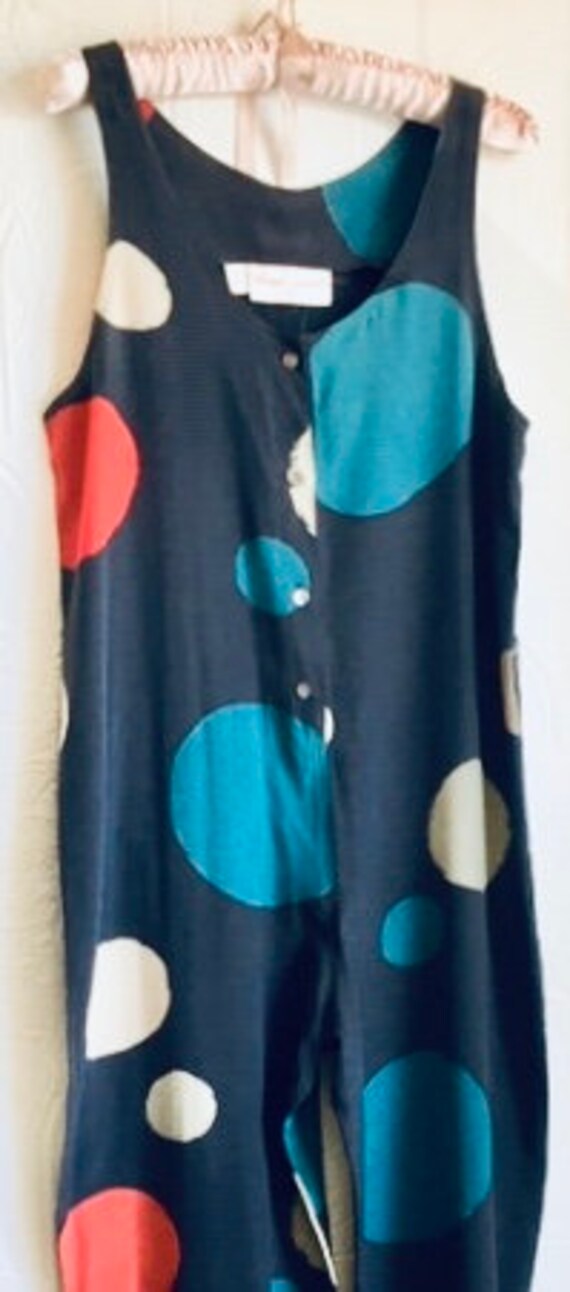 1970's 100% pure silk jump suit