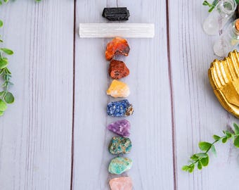 10 pcs Crystal Gift Set - Crystal Set, Crystal Kit, Selenite, Tourmaline, Rough Stones, Citrine, Amethyst, Rose Quartz Healing Crystals