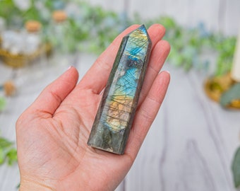 Large Labradorite Point - Labradorite Tower Large Gemstone - Labradorite Points Obelisk Crystal Gemstone Lot - Labradorite Polished Tumble