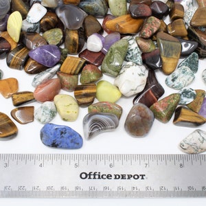 1 Or 2 LB Bulk Mix Of Natural Brazilian Healing Crystals & Stones – Rough For Tumbling