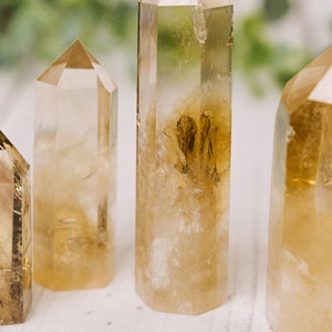 Citrine Tower - Citrine Towers Obelisk Points - Raw Citrine Point Tower Large - AAA Grade Citrine image 9
