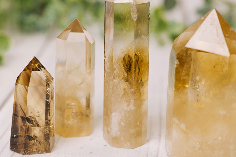 Citrine Tower - Citrine Towers Obelisk Points - Raw Citrine Point Tower Large - AAA Grade Citrine image 9