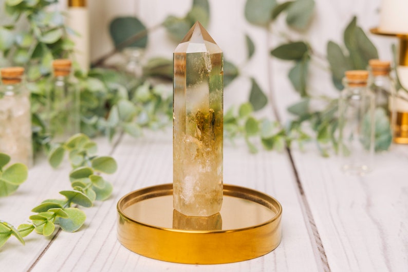 Citrine Tower - Citrine Towers Obelisk Points - Raw Citrine Point Tower Large - AAA Grade Citrine image 6