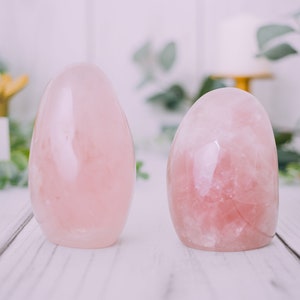 Rose Quartz Polished Freeform, Large Free Standing Cut Base, Specimens, Healing Crystals, Heart Chakra, Quartz Specimen