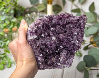 As seen - Raw Amethyst Druzy Geode Cut Base, Uruguay origin High Quality, Amethyst Cut Base, Standing Geode, Raw Quartz, Healing Crystals