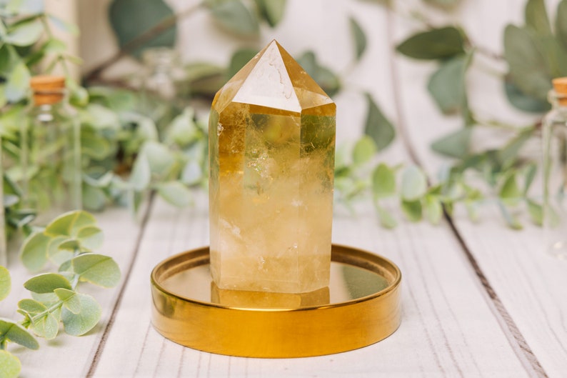 Citrine Tower - Citrine Towers Obelisk Points - Raw Citrine Point Tower Large - AAA Grade Citrine image 8