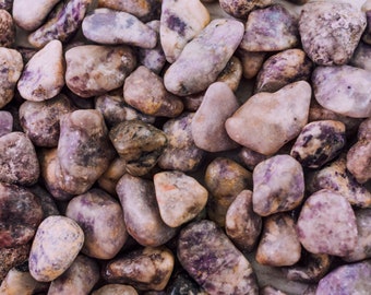 Tumbled Lepidolite Crystal Stone from Brazil - High Grade A Quality - Healing Crystals - 4 oz, 8 oz, 1 lb, 2 lb, 5 lb Bulk Lot