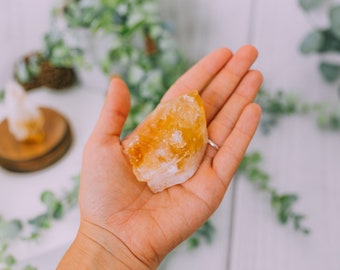 2-3 inch Large Citrine Rough Points, Wholesale, Bulk Citrine, Citrine Rough Stones, Crystal Gifts, Citrine Crystal Points