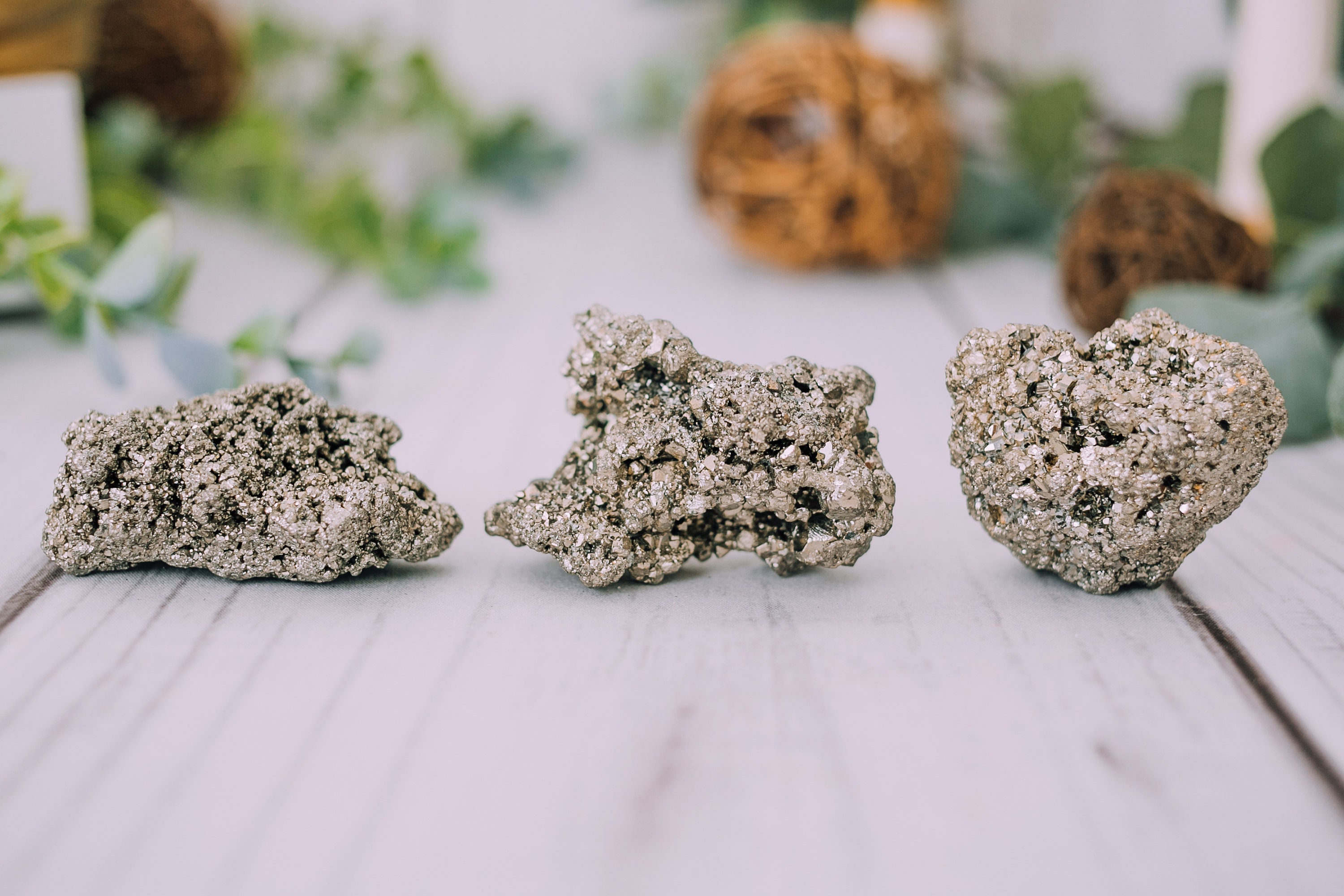 MINERALE PIRITE Di Alta Qualità Oro Arredamento Minerali Cristalloterapia - Foto 3