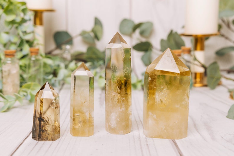 Citrine Tower - Citrine Towers Obelisk Points - Raw Citrine Point Tower Large - AAA Grade Citrine image 4