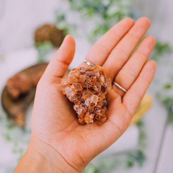 Aragonite Star Cluster Crystals Stones from Morocco- High Grade A Quality Healing Crystals, Raw aragonite cluster, geode, aragonite specimen