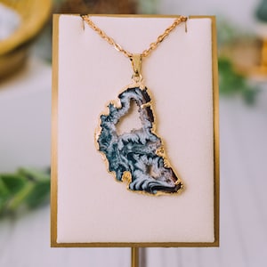 Geode Necklace Etsy