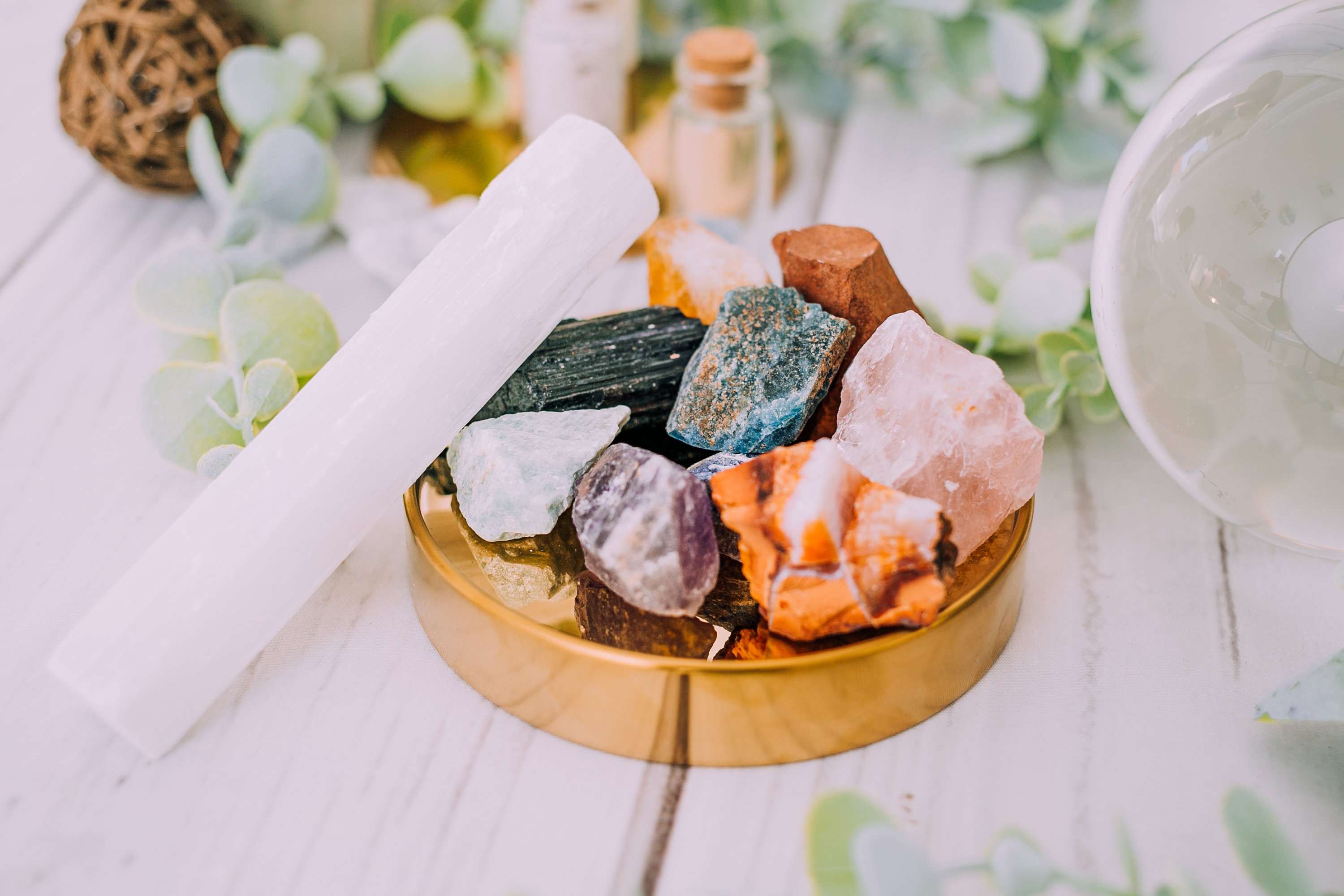 10 Pcs Crystal Gift Set - Crystal Set, Crystal Kit, Selenite ...