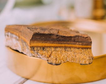 Tiger Eye XL Rough Raw Chunk - High Grade A Quality - Healing Crystals, Gold Tiger eye, Chakra, rough tiger's eye, Meditation