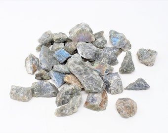 Rough Raw Labradorite Crystals Stones from Madagascar- High Grade A Quality - Healing Crystals - 8 oz, 1 lb, 2 lb, Bulk Lot
