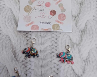 Stitch Markers, Crochet, Knitting, Enamel Stitch Markers,  -Various designs