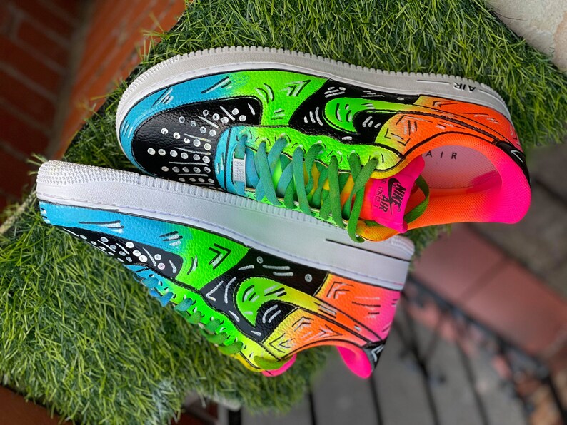 custom air force 1 neon