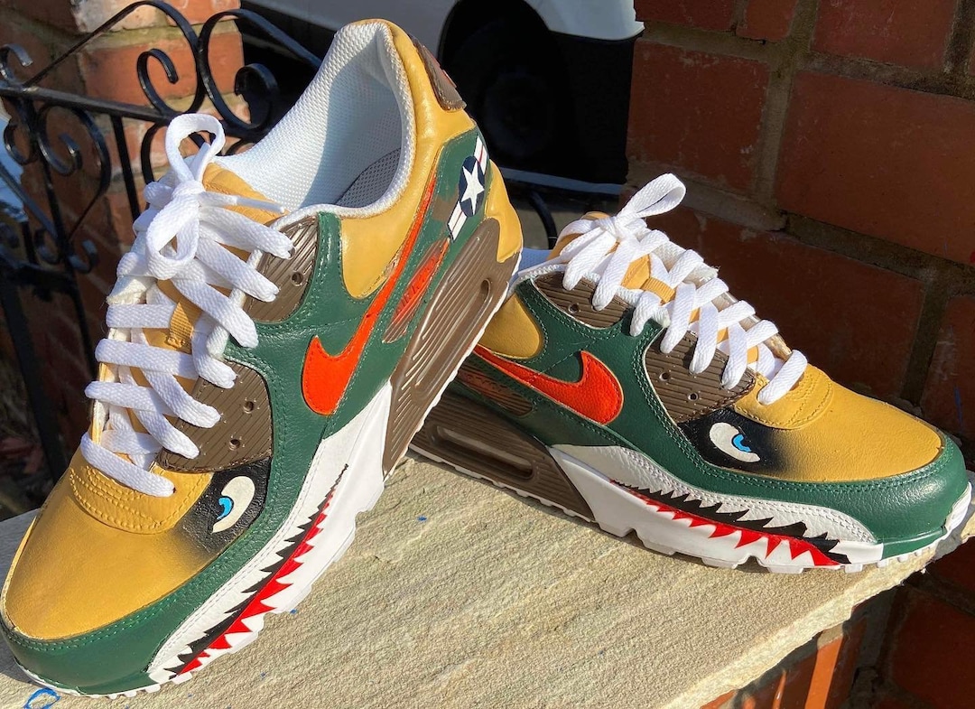 Air Max 90 Shark Bomber Custom Etsy Canada