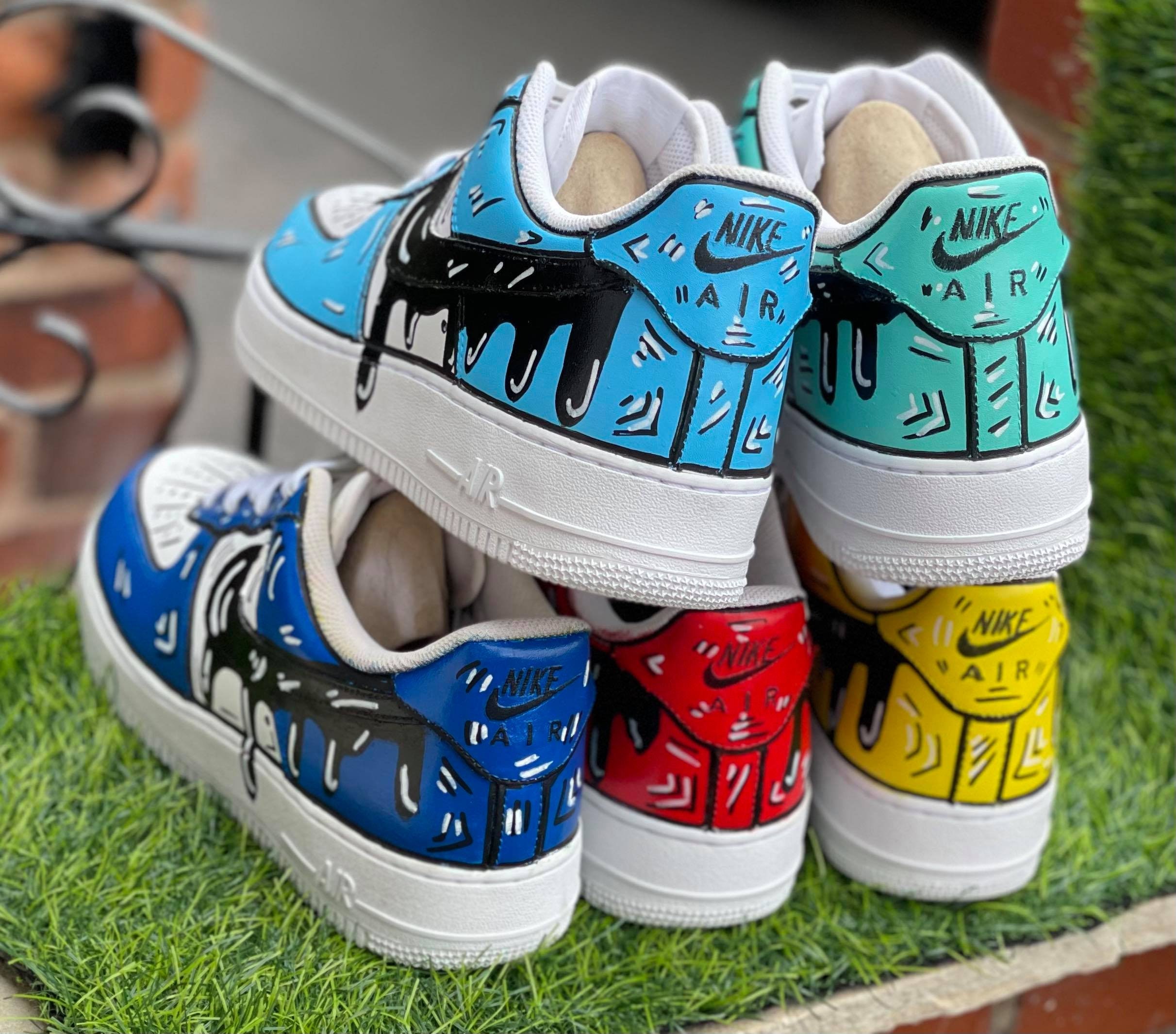 custom air force ones cartoon