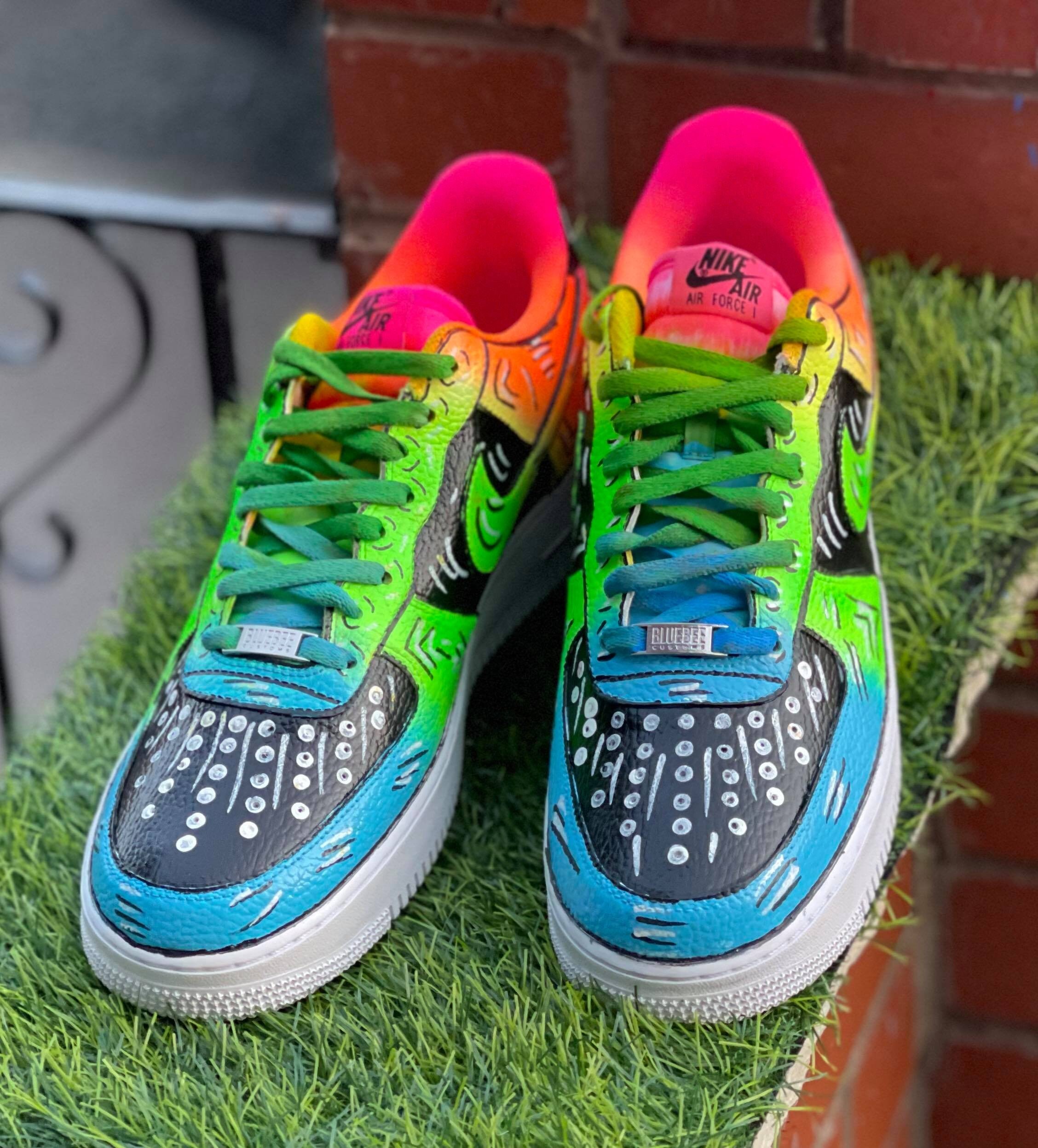 custom air force 1 neon
