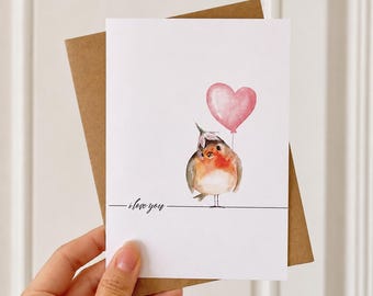 I Love You Blank Greeting Card