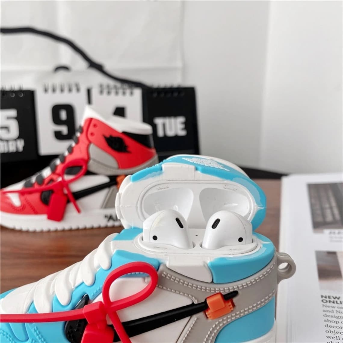Airpods Case Cover Nike Air Jordan Sneaker Airpods Generation Etsy