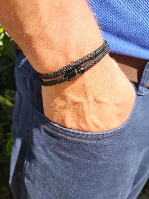 Rope Bracelet Unisex Braided Paracord Nautical Double Wrap