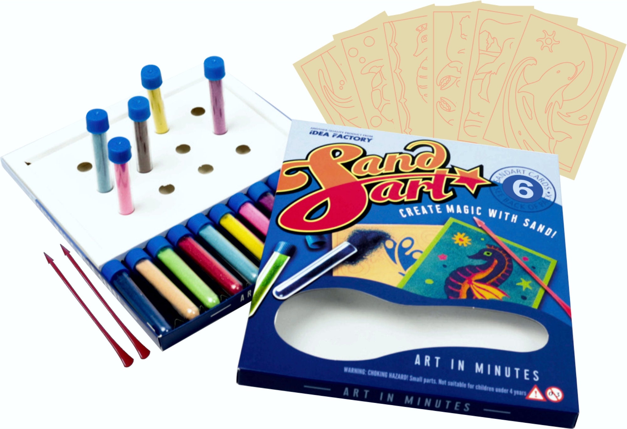 Sand Art Craft Kit for Kids With Six Picture Cards Kids Arts Etsy UK