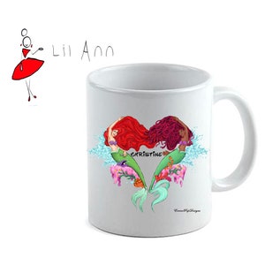 Personalized Ariel Color Changing Mug, Great for any Disney Fan, Birthday Gift, Free Personalization
