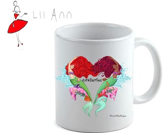 Spersonalizowany kubek zmieniający kolor Ariel, idealny dla każdego fana Disneya, prezent urodzinowy, bezpłatna personalizacja