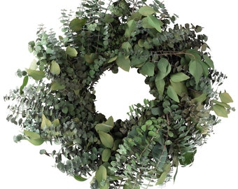 Preserved Baby Eucalyptus & Silver Dollar Wreath