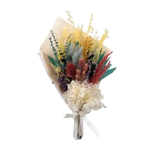 De La Terre Multicolor Dried Spring Florals Bouquet 18in