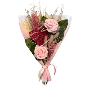 De La Terre Valentines Floral Bouquet Pink Rose