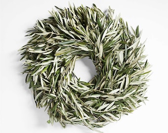 Fresh Olive Leaf Wreath California Grown & Handmade