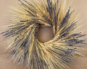 18 quot Dried Lavender Wheat Autumn Wreath