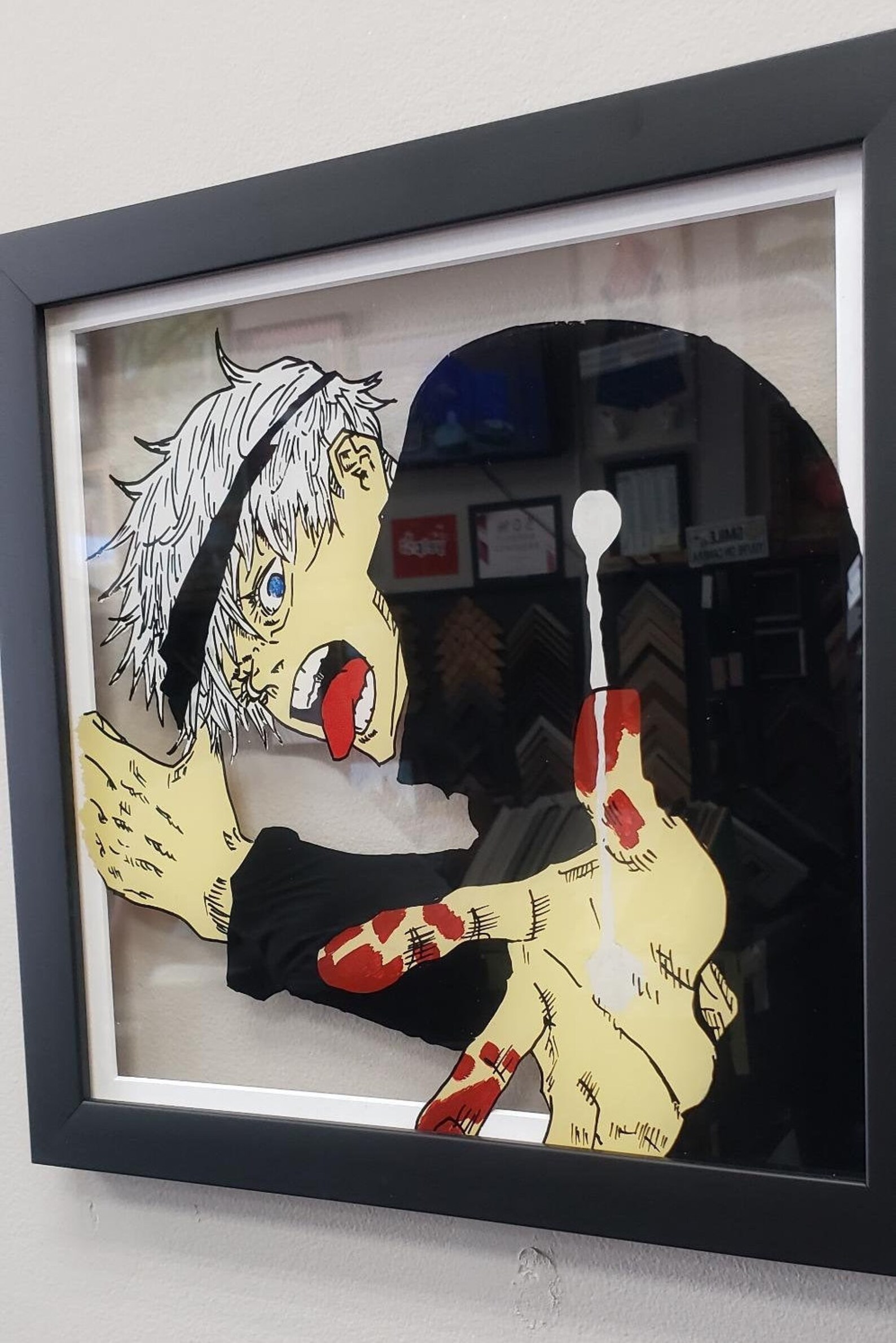 Handmade Gojo Satoru from Anime Jujutsu Kaisen Plexi Glass Art Etsy